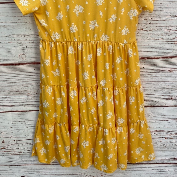NWT UO Urban Outfitters Julia Tiered Ruffle Frock Mini
Dress in Yellow Sz M - Picture 11 of 16